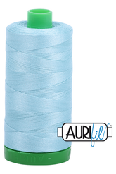 Aurifil Mako 40wt 2-ply Cotton 1000 m 1094 yd. spool - 2805 Light Grey Turquoise